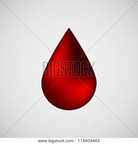 Red Bubble Icon Badge With Light Background