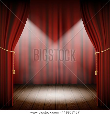 Scene With Curtains