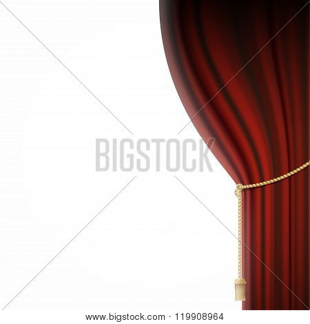 Velvet Curtain Vector