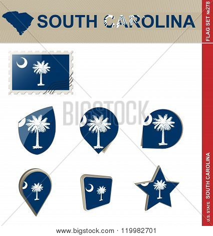South Carolina Flag Set, Flag Set #278