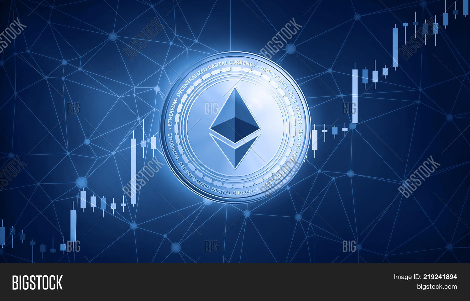Golden Ethereum Coin Image & Photo (Free Trial) | Bigstock