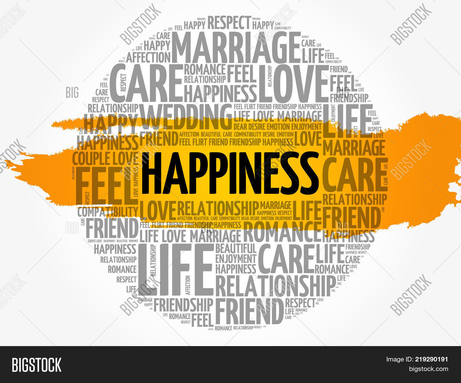 Happiness Word Cloud Image & Photo (Free Trial) Bigstock