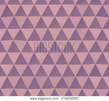 Abstract seamless pattern of irregular triangles in pink colors