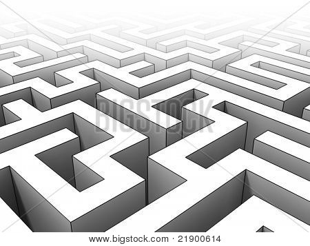 estilo de toon do fundo de labirinto 3d muito bem