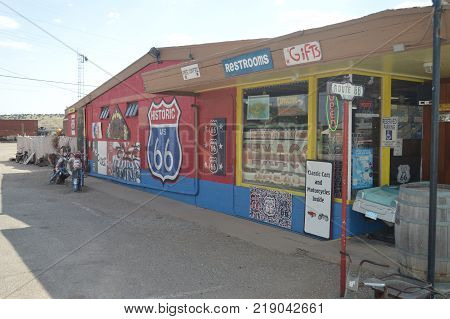 Beautiful Souvenir Shop In Seligman June 22 2017. Route 66 Seligman. Arizona USA EEUU.