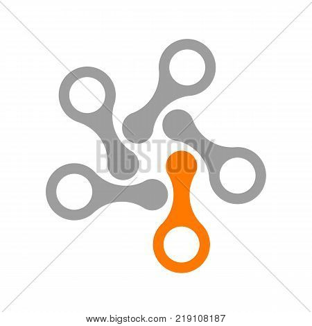 Network Techonolgy Modern Logo Vector Illustration Graphic Design