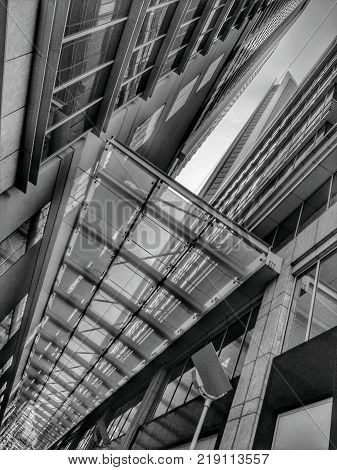 Super structure and architecture facade of modern building