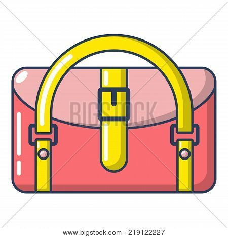 Travel bag destination icon. Cartoon illustration of travel bag destination vector icon for web