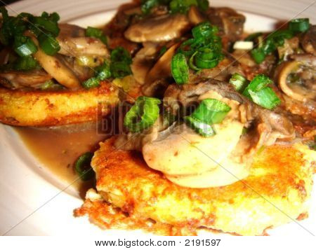 Gnudi med champignon Sauce