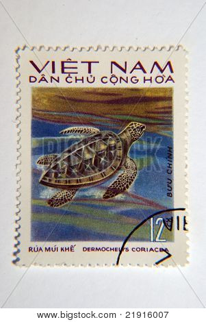 Vietnamesisch Schildkröte-Briefmarke