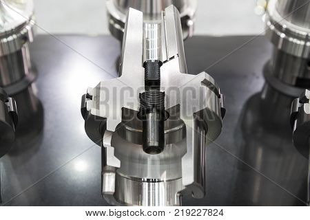 Cross Section of tool holder for machining process