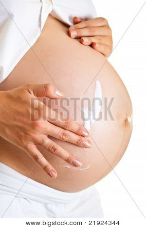 Gravid kvinde fugtgivende