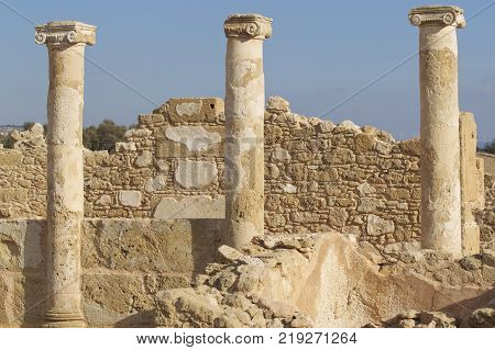 Archaeological excavations of ancient Greek civilization the island of Cyprus
