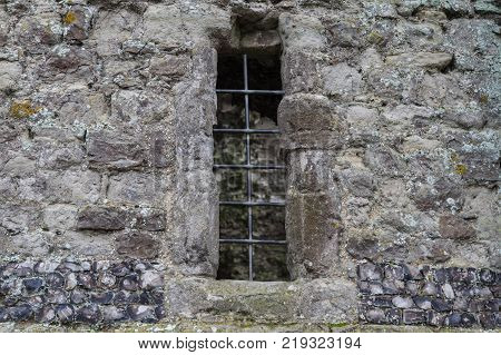 Brick and wire Window Feature at Hadleigh Castle