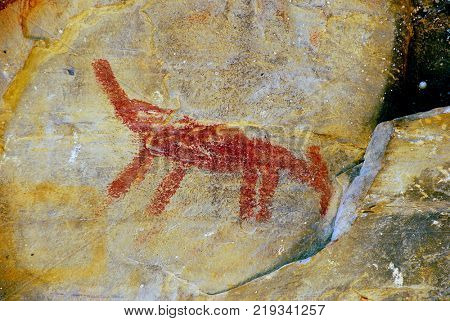 Rock drawing of Cerca Grande - Matozinhos (MG) Brazil