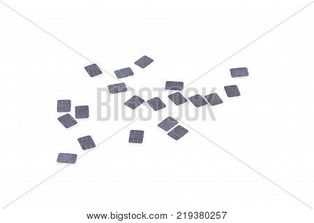Mamy Nano-sim Carsd Isolated On White, 4Ff Mobile Phone Sim Card, Subscriber Identity Module, Place