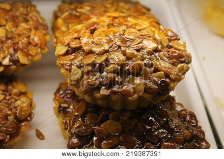Typical Portuguese Dessert With Dried Fruit And Toasted Almonds