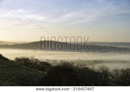 Fog Below Dundon Hayes Hill