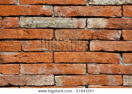 Pared de ladrillo antiguo