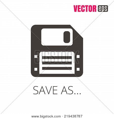 Vector EPS 10 Save icon. Floppy disk icon for mobile apps, web sites, UI design