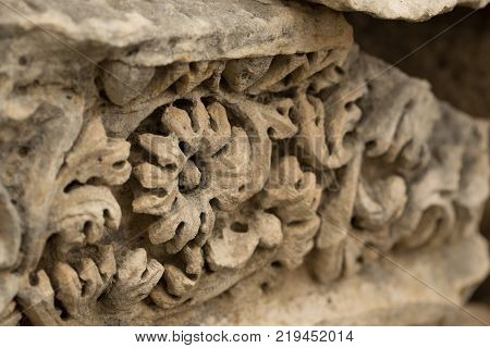 Carved Stonework In Ancient Town