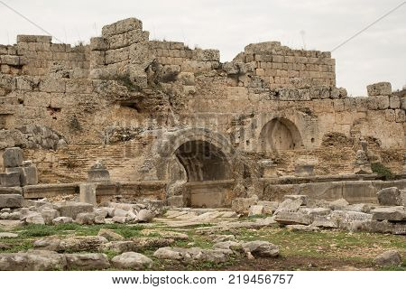 Carved Stonework In Ancient Town