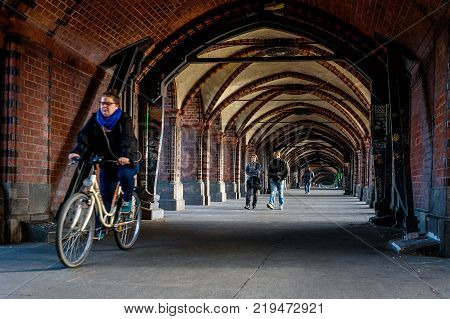 Berlin, Germany - September 23, 2015: Holocaust Memorial, Berlin, Germany, Europe