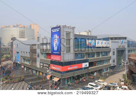 New Delhi India - October 29, 2017: Unidentified People Visit V3s Shopping Mall In New Delhi.