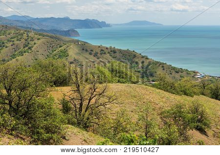 Coast of the Black Sea of the Crimean Peninsula