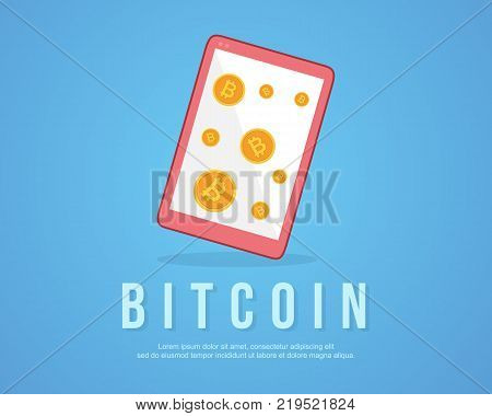 Design background bitcoin style collection vector illustration