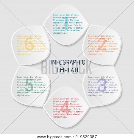 Circle infographic. Template for diagram. Vector illustration
