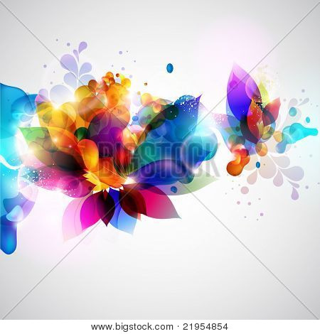 Květinové pozadí abstraktní.