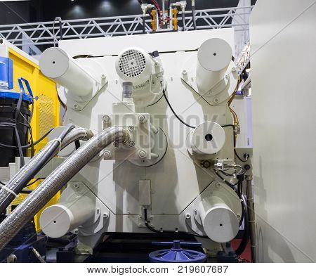 Detail of aluminum high pressure die casting machine