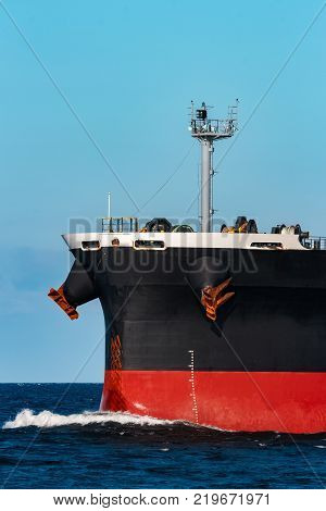 Black Cargo Ship