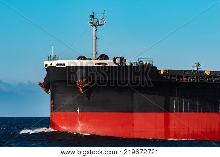 Black Cargo Ship