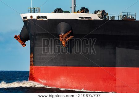Black Cargo Ship