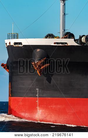 Black Cargo Ship