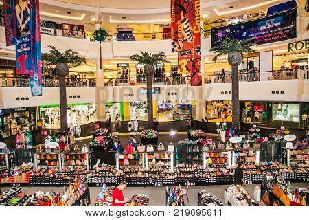 Phuket, Thailand - jan 23, 2016: Jungceylon shopping mall in Patong beach on Jan 23, 2016 in Phuket Thailand. Jungceylon shopping mall is a famous and largest shopping mall in Patong.
