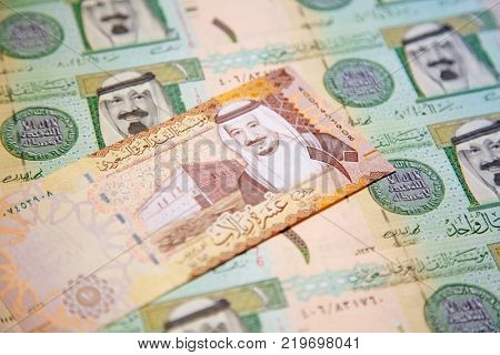 Collection of Saudi Arabia Riyal banknotes