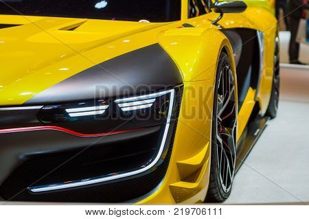 Renault Sport RS 01 concept at Paris Auto Motor Show. Paris, France - October 5, 2014.