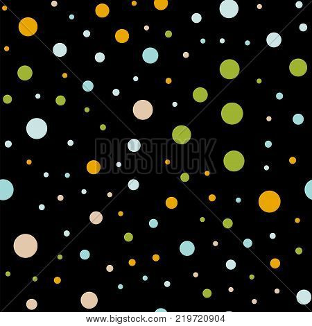 Teal Splashes Pattern. Watercolor Abstract Seamless Pattern. Background With Scattered Teal Splashes