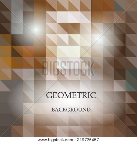 Abstract geometric rumpled triangular low poly style vector illustration graphic background. Digital vector illustration.