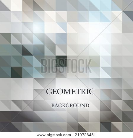 Abstract geometric rumpled triangular low poly style vector illustration graphic background. Digital vector illustration.