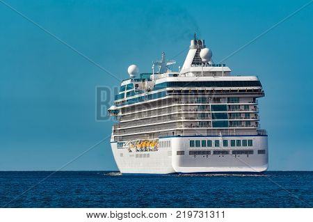 Luxury Cruise Liner In Travel