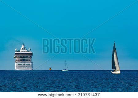 Luxury Cruise Liner In Travel