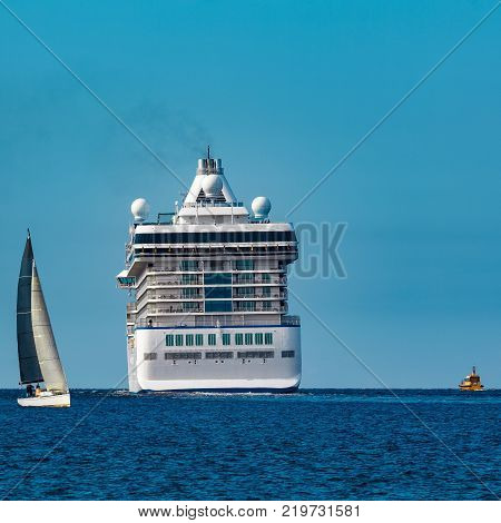 Luxury Cruise Liner In Travel