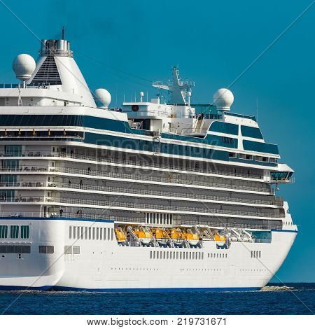 Luxury Cruise Liner In Travel