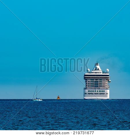 Luxury Cruise Liner In Travel