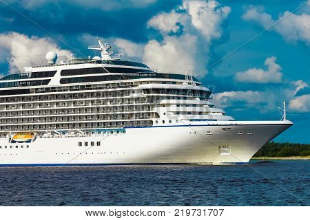 Luxury Cruise Liner In Travel