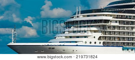 Luxury Cruise Liner In Travel